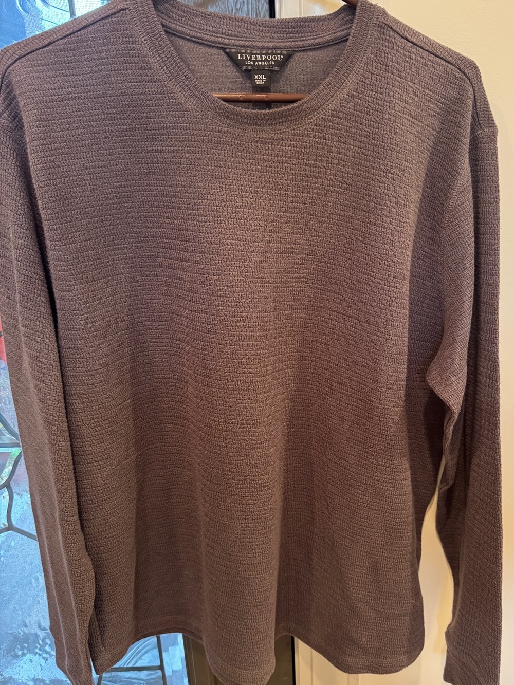 Liverpool Los Angeles Crewneck Sweater in Mauve Taupe